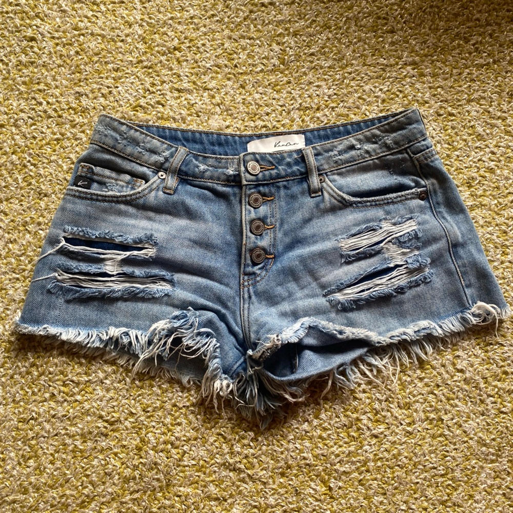 KANCAN jean shorts. size 25.
